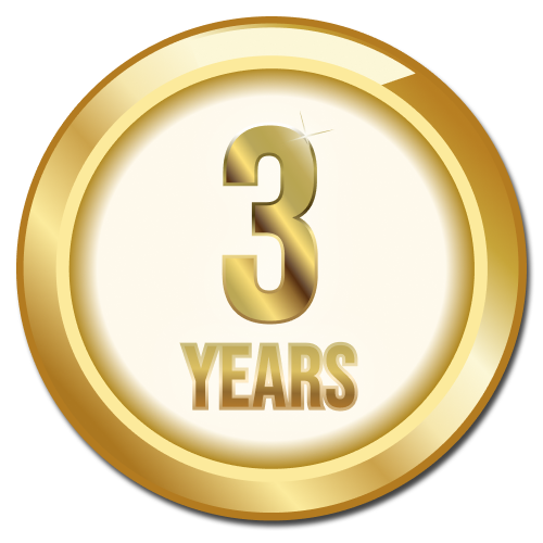 Anniversary badges year 3