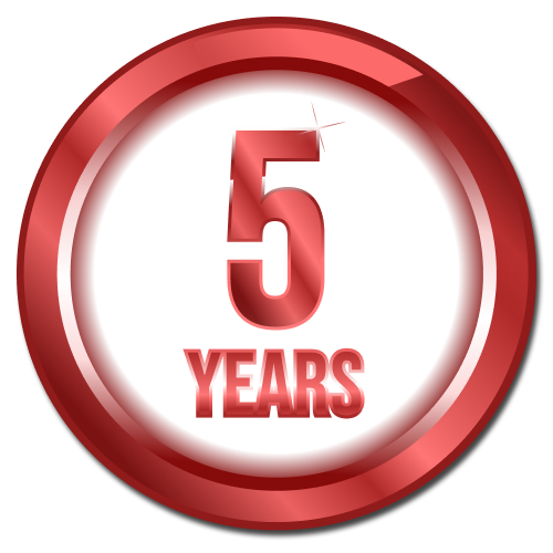 Anniversary badges year 5